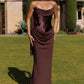 Amoris T732 Strapless Fitted Column Semi-Formal Gown