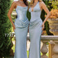 Amoris T732 Strapless Fitted Column Semi-Formal Gown