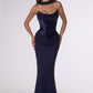 Amoris T732 Strapless Fitted Column Semi-Formal Gown