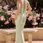Amoris T732 Strapless Fitted Column Semi-Formal Gown