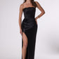 Amoris T745 Strapless Satin Formal Gown
