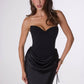 Amoris T747 Long Fitted Gown Convertible to Short Mini Dress