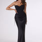Amoris T747 Long Fitted Gown Convertible to Short Mini Dress