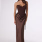 Amoris T747 Long Fitted Gown Convertible to Short Mini Dress