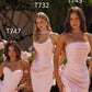 Amoris T732 Strapless Fitted Column Semi-Formal Gown