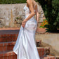 Amoris T819W Fitted Mermaid Sheer Corset Bodice Evening Gown