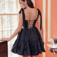 Nox Anabel T869 Dress A-Line Semi Sweetheart Ribbon Straps