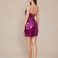 Nox Anabel T872 Dress Short Fitted Cocktail Metallic Bodycon