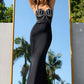 Ladivine Amoris T9003 Long Fitted Sweetheart Neck Evening Gown