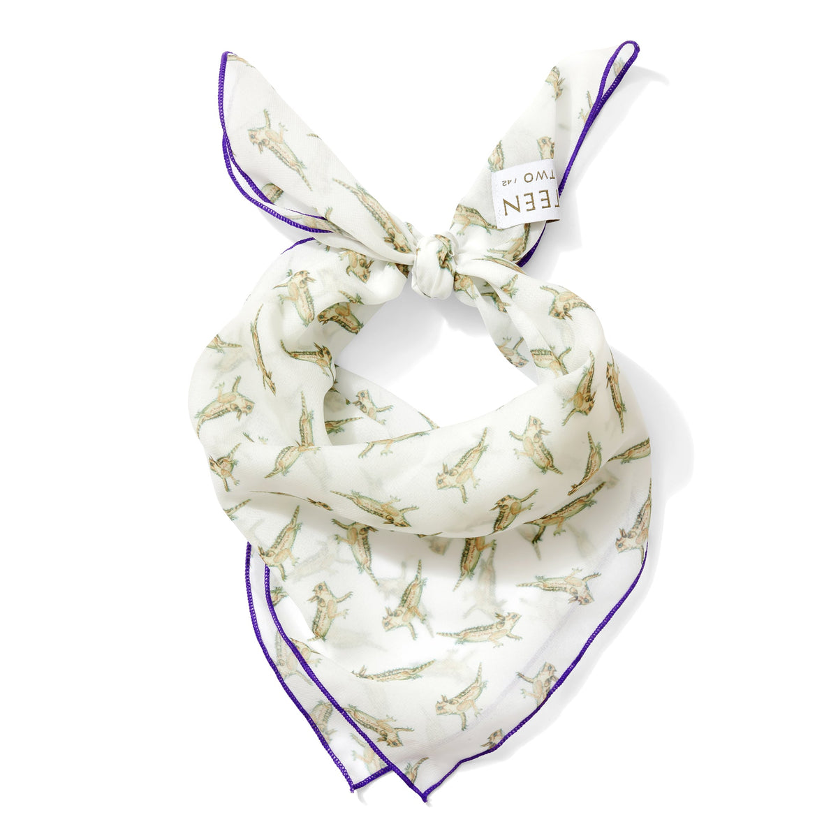 Horned Frogs Chiffon Scarf | 20" Square Scarf