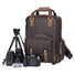 The Gaetano | Large Leather Backpack Camera Bag with Tripod Holder-0