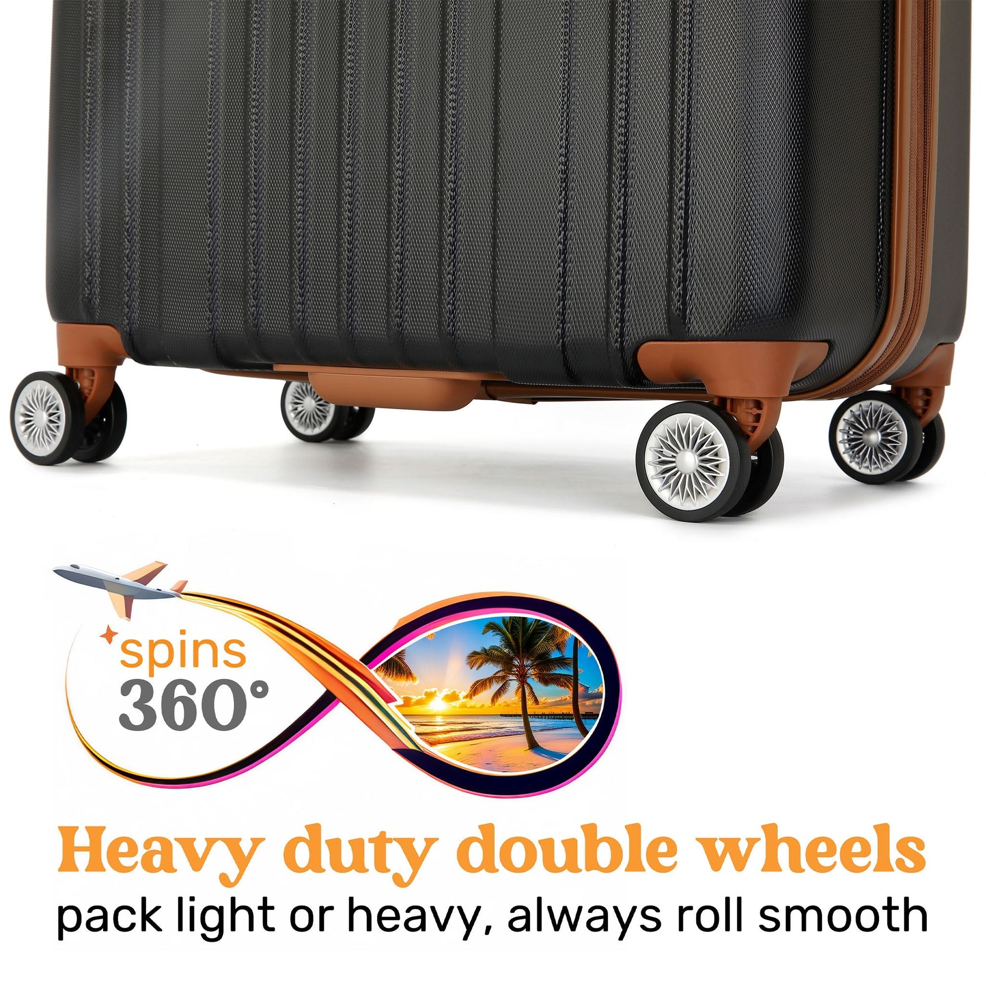 Collins 3 Piece Expandable Retro Luggage Set-4