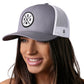 Houston Trucker Hat  |  White Patch HOU X Snapback