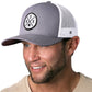 Austin Trucker Hat  |  White Patch ATX X Snapback