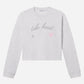 Take Heart Cropped LS Women's Tee