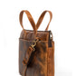 Tan Classy Leather Bags Harbor laptop briefcase with structured design and comfortable carrying handles