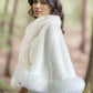 Ivory White Fur Cape (Jennifer Wht01)