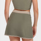 Trophy Yoga built-in shorts golf skirt made in USA, athletic design for golf and activewear