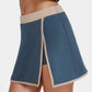 Trophy Yoga built-in shorts golf skirt, Made in USA, shown in athletic apparel view