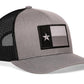 Texas Flag Trucker Hat  |  Tactical Gray-Black TX Snapback