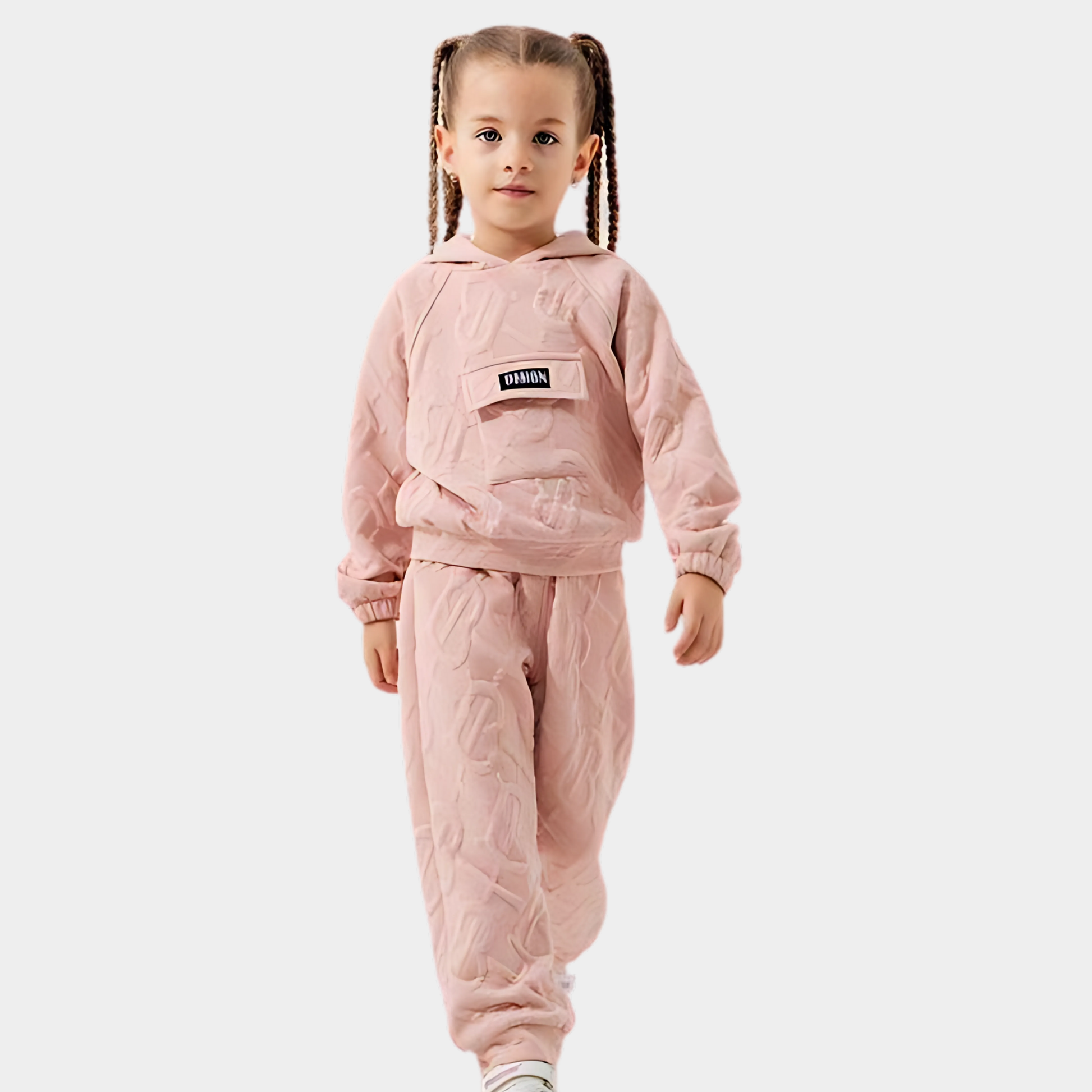 Pocket Design Girls Casual Set-1