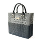 Tin Marin Black Large Woven Crossbody Bag - Black Leather