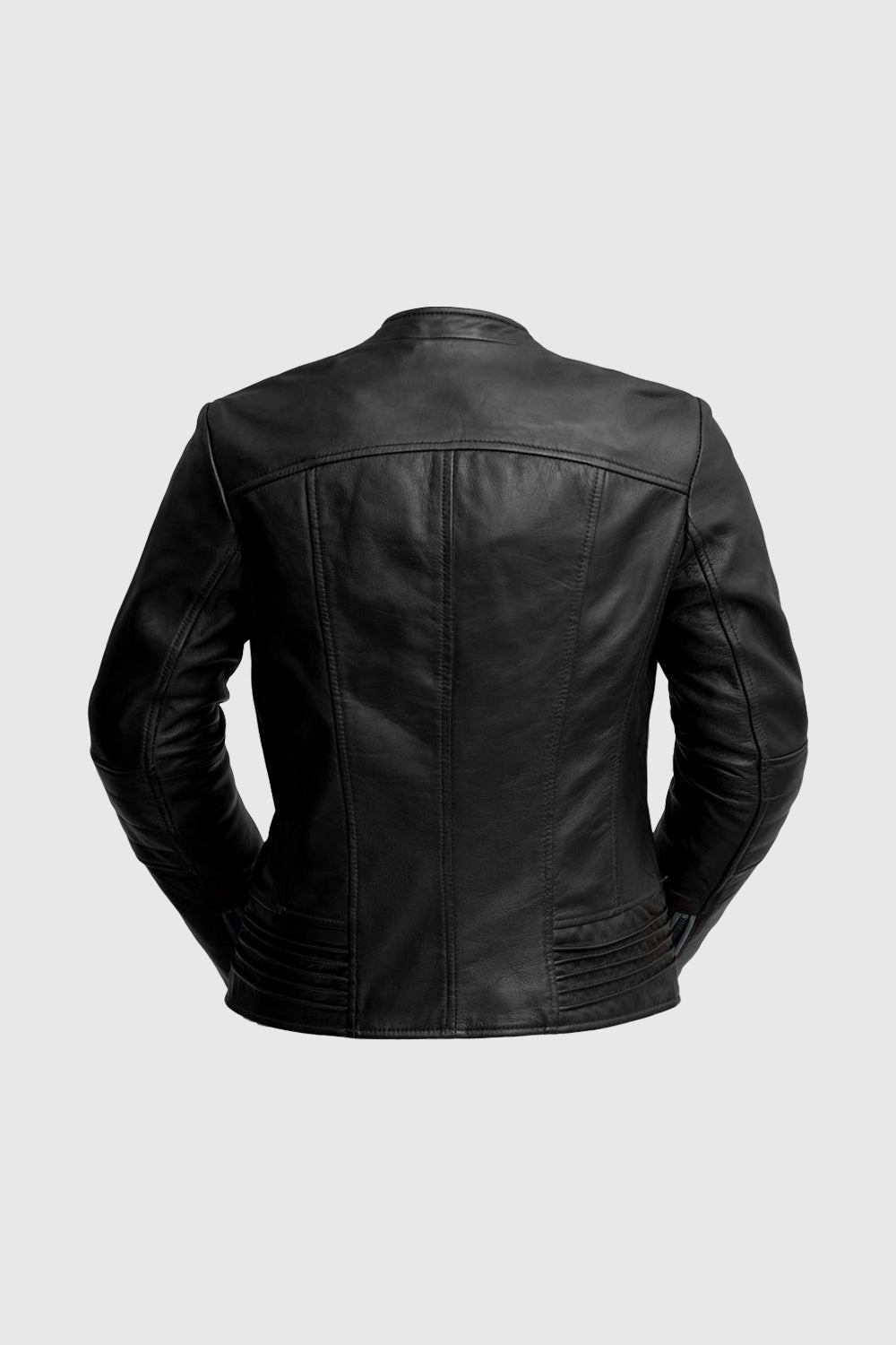 Whet Blu NYC Trish women's black leather jacket front view