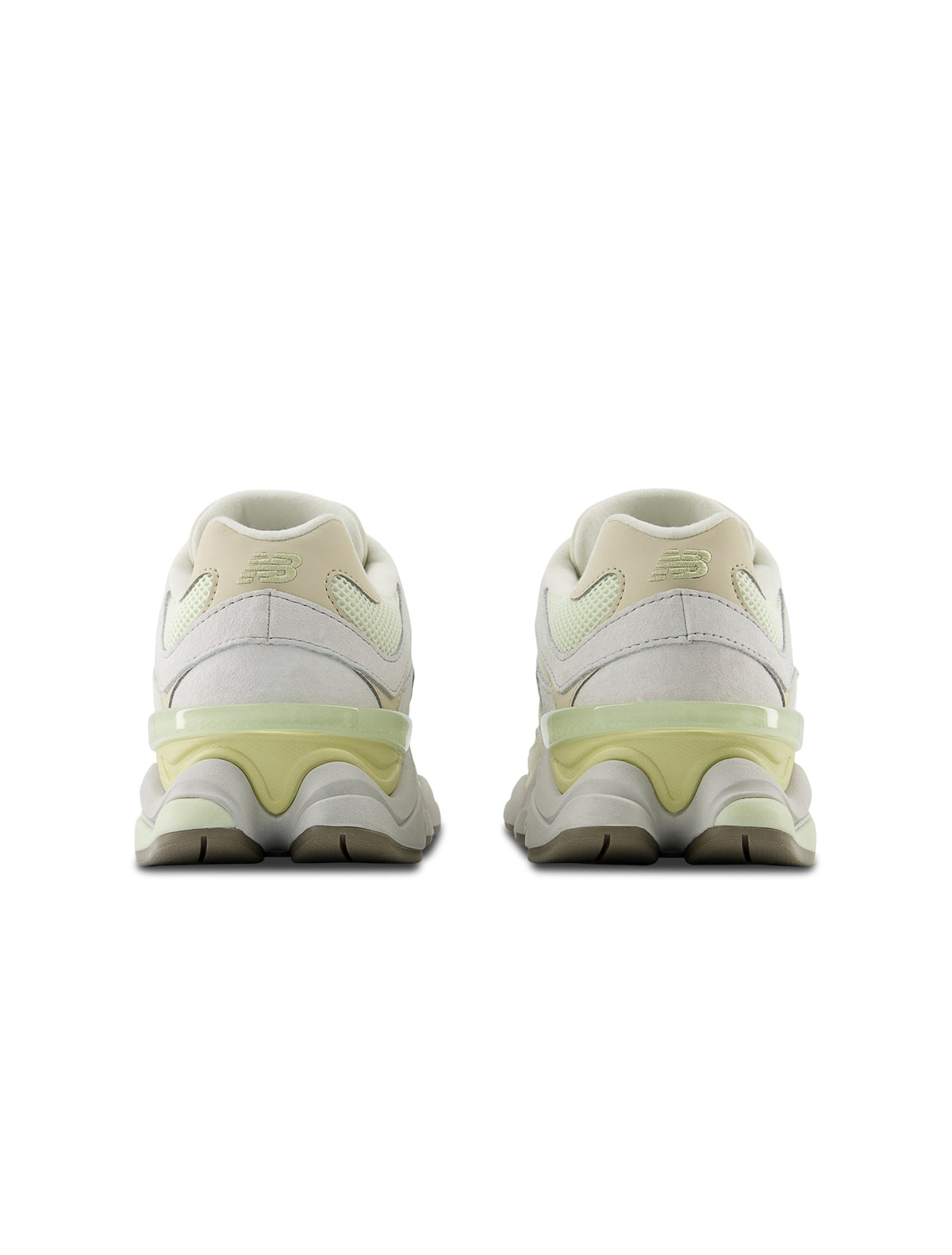 New Balance Men's 9060 Lifestyle Shoes in white and yellow, showcasing sporty design and comfortable footwear style.