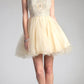 Ladivine UJ0119 Short Appliqued Bodice Halter Tulle Skirt Dress