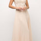 Cinderella Divine UJ0120 A-Line Chiffon Dress Halter Lace Applique Bodice