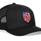 USA Shield Trucker Hat  |  America Snapback