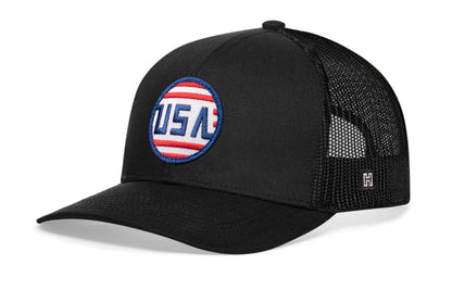 USA Stripes Trucker Hat  |  America Snapback