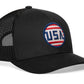 USA Stripes Trucker Hat  |  America Snapback
