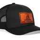 Dont Tread On Me Trucker Hat  |  Leather Gadsden Flag Snapback