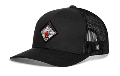 Campfire Trucker Hat  |  Outdoors Snapback