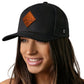 Campfire Trucker Hat  |  Leather Outdoors Snapback