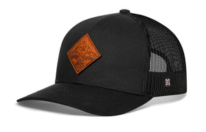 Campfire Trucker Hat  |  Leather Outdoors Snapback