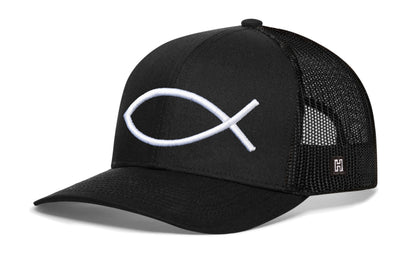 Jesus Fish Trucker Hat  |  Ichthys Snapback