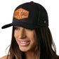 Girl Dad Leather Trucker Hat  |  Leather Father's Day Snapback