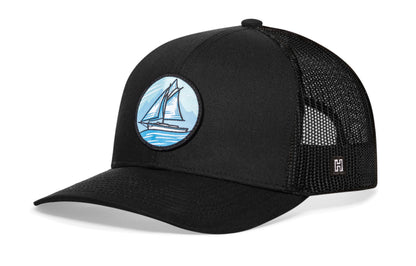 Sailboat Trucker Hat  |  Beach Snapback