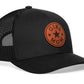 Girl Mom Trucker Hat  |  Leather Mother's Day Snapback