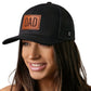 Dad Leather Trucker Hat  |  Leather Father's Day Snapback