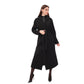 Cambridge Comfort Wraparound Wool Cashmere Coat in Black
