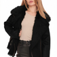 Estella Faux Fur Jacket in Black
