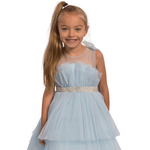 Brianna Blue Girls Formal Dress - Farnelli