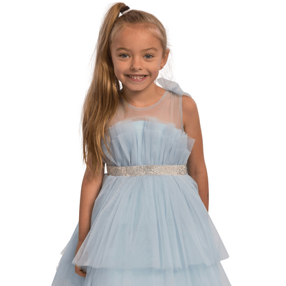 Brianna Blue Girls Formal Dress - Farnelli