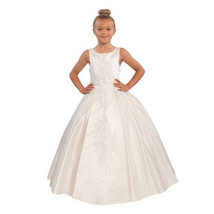 Satin Simone Girls Formal Dress-1