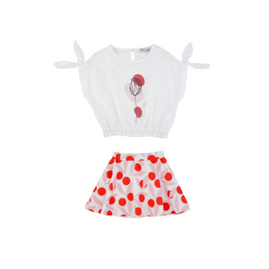 Tulip Circles Girls Casual Set - Farnelli