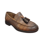 Leather Croco Loafer - Farnelli