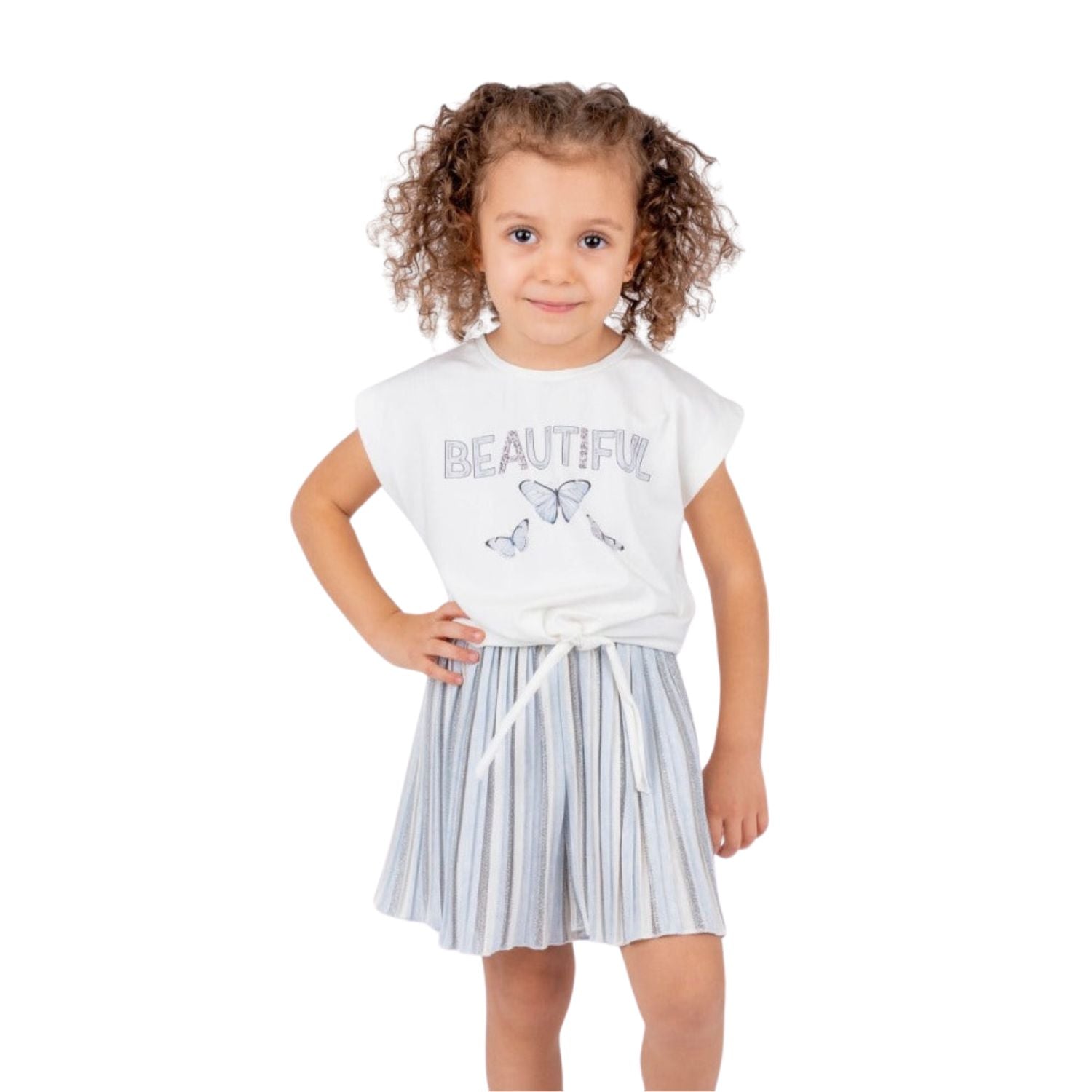 Sassy Butterfly Girls Casual Set-0